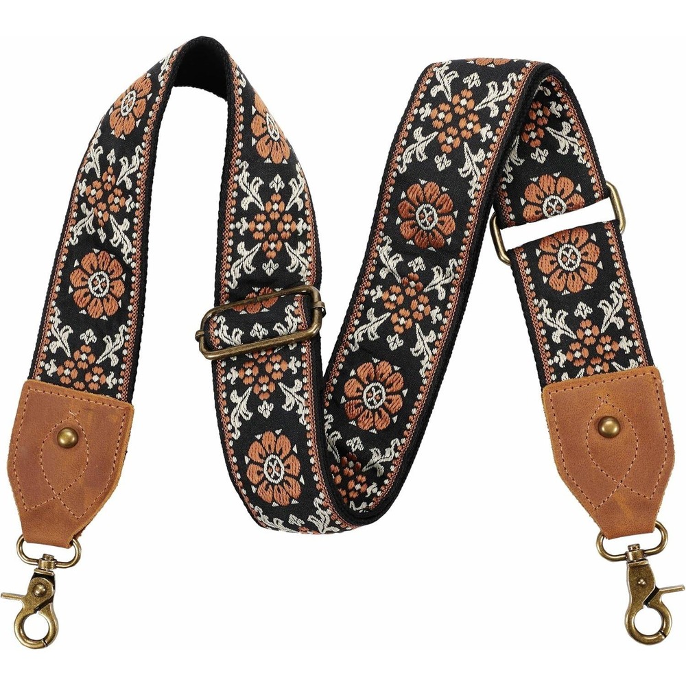 Nefelibata Purse Strap 2" Crazy Horse Leather End Shoulder Strap Adjustable